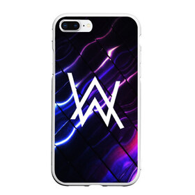 Чехол для iPhone 7Plus/8 Plus матовый с принтом ALAN WALKER в Белгороде, Силикон | Область печати: задняя сторона чехла, без боковых панелей | Тематика изображения на принте: alan walker | aw | electro | electro music | music | алан уокер | музыка | музыкант | электро | электронная музыка