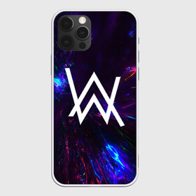 Чехол для iPhone 12 Pro Max с принтом ALAN WALKER NEON в Белгороде, Силикон |  | Тематика изображения на принте: alan walker | aw | electro | electro music | music | алан уокер | музыка | музыкант | электро | электронная музыка