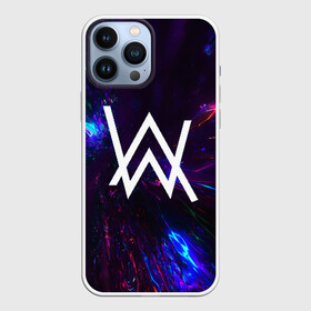 Чехол для iPhone 13 Pro Max с принтом ALAN WALKER NEON в Белгороде,  |  | Тематика изображения на принте: alan walker | aw | electro | electro music | music | алан уокер | музыка | музыкант | электро | электронная музыка