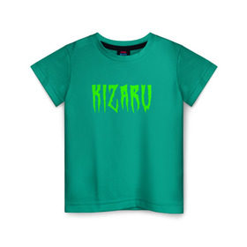 Детская футболка хлопок с принтом KIZARU ACID (HF на спине) в Белгороде, 100% хлопок | круглый вырез горловины, полуприлегающий силуэт, длина до линии бедер | family | haunted | karmageddon | karmagedon | kizaru | кармагеддон | кармагедон | кизару | фэмили | хаунтед