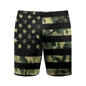 Мужские шорты 3D спортивные с принтом American Flag Camo в Белгороде,  |  | eagle | states | united | usa | армейские | армия | камуфляж | орел | служба | снайпер | соединенных | солдат | сша | форма | штатов
