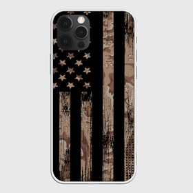 Чехол для iPhone 12 Pro с принтом American Flag Camo в Белгороде, силикон | область печати: задняя сторона чехла, без боковых панелей | Тематика изображения на принте: eagle | states | united | usa | армейские | армия | камуфляж | орел | служба | снайпер | соединенных | солдат | сша | форма | штатов