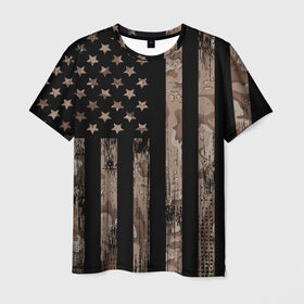 Мужская футболка 3D с принтом American Flag Camo в Белгороде, 100% полиэфир | прямой крой, круглый вырез горловины, длина до линии бедер | eagle | states | united | usa | армейские | армия | камуфляж | орел | служба | снайпер | соединенных | солдат | сша | форма | штатов