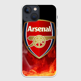 Чехол для iPhone 13 mini с принтом Arsenal в Белгороде,  |  | arsenal | arsenal fc | the gunners | английский клуб | арсенал | лондон | лондонский арсенал | премьер лига | футбол | футболист | футбольный клуб