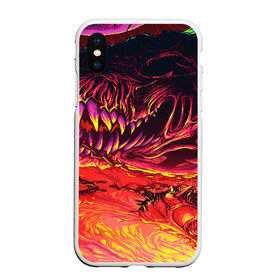 Чехол для iPhone XS Max матовый с принтом HyperBeast в Белгороде, Силикон | Область печати: задняя сторона чехла, без боковых панелей | awp | counter strike | cs go | cs go global offensive | hyper beast | skin cs | team cs | команды cs | скины оружия | скоростной зверь | хайпер бист