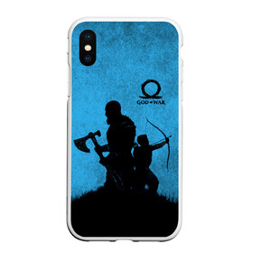 Чехол для iPhone XS Max матовый с принтом God of War в Белгороде, Силикон | Область печати: задняя сторона чехла, без боковых панелей | god | playstation | war | атрей | бог | войны | кратос | левиафан | лук | лучник | призрак спарты | топор