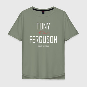 Мужская футболка хлопок Oversize с принтом Tony Ferguson в Белгороде, 100% хлопок | свободный крой, круглый ворот, “спинка” длиннее передней части | cucuy | el cucuy | mma | tony ferguson | ufc | бабайка | бугимен | конор | мма | орел | тони | тони фергюсон | хабиб | эль кукуй | юфс