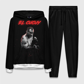 Женский костюм 3D (с толстовкой) с принтом EL CUCUY в Белгороде,  |  | cucuy | el cucuy | mma | tony ferguson | ufc | бабайка | бугимен | конор | мма | орел | тони | тони фергюсон | хабиб | эль кукуй | юфс