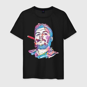 Мужская футболка хлопок с принтом Эрнесто Че Гевара в Белгороде, 100% хлопок | прямой крой, круглый вырез горловины, длина до линии бедер, слегка спущенное плечо. | куба | че гевара | эрнесто | эрнесто че гевара