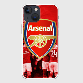 Чехол для iPhone 13 mini с принтом Arsenal в Белгороде,  |  | arsenal | arsenal fc | the gunners | английский клуб | арсенал | лондон | лондонский арсенал | премьер лига | футбол | футболист | футбольный клуб
