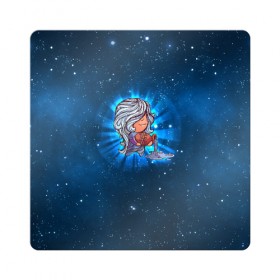 Магнит виниловый Квадрат с принтом Водолей в Белгороде, полимерный материал с магнитным слоем | размер 9*9 см, закругленные углы | вселенная | гороскоп | знаки зодиака | зодиак | космос | медитация | планеты