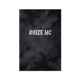 Обложка для паспорта матовая кожа с принтом NOIZE MC в Белгороде, натуральная матовая кожа | размер 19,3 х 13,7 см; прозрачные пластиковые крепления | Тематика изображения на принте: noize mc