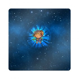 Магнит виниловый Квадрат с принтом Стрелец в Белгороде, полимерный материал с магнитным слоем | размер 9*9 см, закругленные углы | вселенная | гороскоп | знаки зодиака | зодиак | космос | медитация | планеты