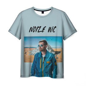 Мужская футболка 3D с принтом Noize MC в Белгороде, 100% полиэфир | прямой крой, круглый вырез горловины, длина до линии бедер | Тематика изображения на принте: music | noize | noize mc | rap | все как у людей | музыка | музыкант | надпись | нойз | нойз мс | рэп