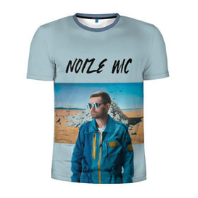 Мужская футболка 3D спортивная с принтом Noize MC в Белгороде, 100% полиэстер с улучшенными характеристиками | приталенный силуэт, круглая горловина, широкие плечи, сужается к линии бедра | music | noize | noize mc | rap | все как у людей | музыка | музыкант | надпись | нойз | нойз мс | рэп