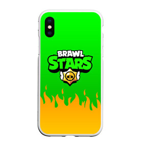 Чехол для iPhone XS Max матовый с принтом BRAWL STARS LEON в Белгороде, Силикон | Область печати: задняя сторона чехла, без боковых панелей | Тематика изображения на принте: brawl stars | bull | colt | leon | stars | берли | бо | брок | ворон | джесси | динамайк | дэррил | кольт | леон | мортис | нита | пайпер | пенни | поко | пэм | рикошет | спайк | тара | фрэнк | шелли | эль примо