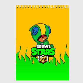 Скетчбук с принтом BRAWL STARS LEON в Белгороде, 100% бумага
 | 48 листов, плотность листов — 100 г/м2, плотность картонной обложки — 250 г/м2. Листы скреплены сверху удобной пружинной спиралью | brawl stars | bull | colt | leon | stars | берли | бо | брок | ворон | джесси | динамайк | дэррил | кольт | леон | мортис | нита | пайпер | пенни | поко | пэм | рикошет | спайк | тара | фрэнк | шелли | эль примо