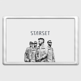 Магнит 45*70 с принтом Starset Band в Белгороде, Пластик | Размер: 78*52 мм; Размер печати: 70*45 | logo | rock | starset | лого | рок | старсет