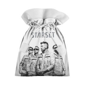 Подарочный 3D мешок с принтом Starset Band в Белгороде, 100% полиэстер | Размер: 29*39 см | logo | rock | starset | лого | рок | старсет