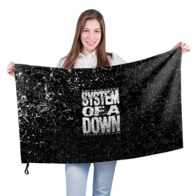 Флаг 3D с принтом System of a Down в Белгороде, 100% полиэстер | плотность ткани — 95 г/м2, размер — 67 х 109 см. Принт наносится с одной стороны | soad | soil | system of a down | группа | дав | дарон малакян | джон долмаян | метал | оф | рок | серж танкян | систем | соад | сод | соэд | шаво одаджян | э доун