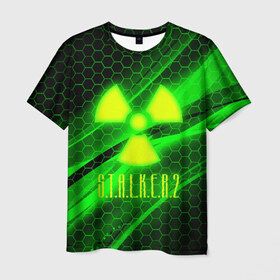 Мужская футболка 3D с принтом S.T.A.L.K.E.R. 2 в Белгороде, 100% полиэфир | прямой крой, круглый вырез горловины, длина до линии бедер | bandit | chernobyl | pripyat | s.t.a.l.k.e.r. 2 | shadow of chernobyl | stalker | stalker 2 | бандиты | меченый | припять | сталкер | сталкер 2 | тени чернобыля | чернобыль | чистое небо