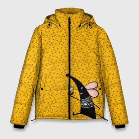 Мужская зимняя куртка 3D с принтом Крыса в Белгороде, верх — 100% полиэстер; подкладка — 100% полиэстер; утеплитель — 100% полиэстер | длина ниже бедра, свободный силуэт Оверсайз. Есть воротник-стойка, отстегивающийся капюшон и ветрозащитная планка. 

Боковые карманы с листочкой на кнопках и внутренний карман на молнии. | 