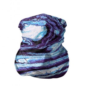 Бандана-труба 3D с принтом Фиолетовые краски металлик в Белгороде, 100% полиэстер, ткань с особыми свойствами — Activecool | плотность 150‒180 г/м2; хорошо тянется, но сохраняет форму | Тематика изображения на принте: 