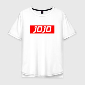 Мужская футболка хлопок Oversize с принтом JOJO`S BIZARRE ADVENTURE в Белгороде, 100% хлопок | свободный крой, круглый ворот, “спинка” длиннее передней части | 