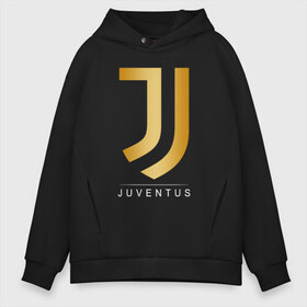 Мужское худи Oversize хлопок с принтом JUVENTUS GOLDEN LOGO в Белгороде, френч-терри — 70% хлопок, 30% полиэстер. Мягкий теплый начес внутри —100% хлопок | боковые карманы, эластичные манжеты и нижняя кромка, капюшон на магнитной кнопке | cr7 | juve | juventus | ronaldo | роналдо | ювентус