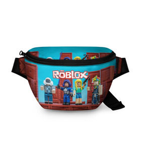 Поясная сумка 3D с принтом Roblox в Белгороде, 100% полиэстер | плотная ткань, ремень с регулируемой длиной, внутри несколько карманов для мелочей, основное отделение и карман с обратной стороны сумки застегиваются на молнию | roblox | roblox games | игра роблокс | роблокс симулятор