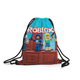 Рюкзак-мешок 3D с принтом Roblox в Белгороде, 100% полиэстер | плотность ткани — 200 г/м2, размер — 35 х 45 см; лямки — толстые шнурки, застежка на шнуровке, без карманов и подкладки | roblox | roblox games | игра роблокс | роблокс симулятор