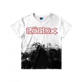 Детская футболка 3D с принтом Roblox в Белгороде, 100% гипоаллергенный полиэфир | прямой крой, круглый вырез горловины, длина до линии бедер, чуть спущенное плечо, ткань немного тянется | 