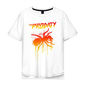 Мужская футболка хлопок Oversize с принтом THE PRODIGY в Белгороде, 100% хлопок | свободный крой, круглый ворот, “спинка” длиннее передней части | prodigy | the prodigy