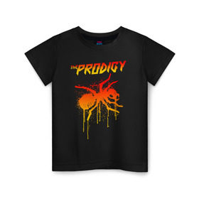 Детская футболка хлопок с принтом THE PRODIGY в Белгороде, 100% хлопок | круглый вырез горловины, полуприлегающий силуэт, длина до линии бедер | prodigy | the prodigy