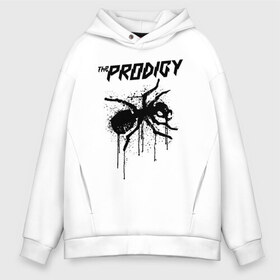 Мужское худи Oversize хлопок с принтом THE PRODIGY в Белгороде, френч-терри — 70% хлопок, 30% полиэстер. Мягкий теплый начес внутри —100% хлопок | боковые карманы, эластичные манжеты и нижняя кромка, капюшон на магнитной кнопке | prodigy | the prodigy