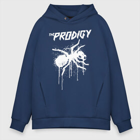 Мужское худи Oversize хлопок с принтом THE PRODIGY в Белгороде, френч-терри — 70% хлопок, 30% полиэстер. Мягкий теплый начес внутри —100% хлопок | боковые карманы, эластичные манжеты и нижняя кромка, капюшон на магнитной кнопке | prodigy | the prodigy