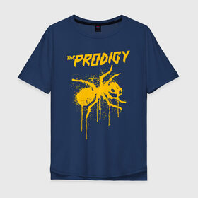 Мужская футболка хлопок Oversize с принтом THE PRODIGY в Белгороде, 100% хлопок | свободный крой, круглый ворот, “спинка” длиннее передней части | Тематика изображения на принте: prodigy | the prodigy