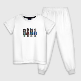 Детская пижама хлопок с принтом Очень Странные Дела в Белгороде, 100% хлопок |  брюки и футболка прямого кроя, без карманов, на брюках мягкая резинка на поясе и по низу штанин
 | 