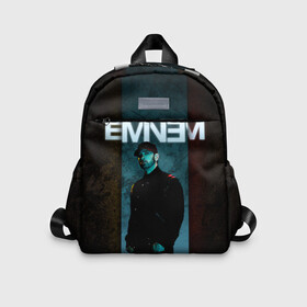 Детский рюкзак 3D с принтом Eminem в Белгороде, 100% полиэстер | лямки с регулируемой длиной, сверху петелька, чтобы рюкзак можно было повесить на вешалку. Основное отделение закрывается на молнию, как и внешний карман. Внутри дополнительный карман. По бокам два дополнительных кармашка | Тематика изображения на принте: emenem | eminem | hip hop | hiphop | kamikaze | marshal mathers | marshall | marshall mathers | rap | rap god | revival | slim shadi | slim shady | venom | еминем | олдскул | реп | рэп | хипхоп | эминем