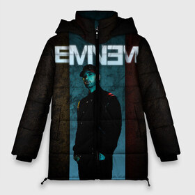 Женская зимняя куртка 3D с принтом Eminem в Белгороде, верх — 100% полиэстер; подкладка — 100% полиэстер; утеплитель — 100% полиэстер | длина ниже бедра, силуэт Оверсайз. Есть воротник-стойка, отстегивающийся капюшон и ветрозащитная планка. 

Боковые карманы с листочкой на кнопках и внутренний карман на молнии | emenem | eminem | hip hop | hiphop | kamikaze | marshal mathers | marshall | marshall mathers | rap | rap god | revival | slim shadi | slim shady | venom | еминем | олдскул | реп | рэп | хипхоп | эминем