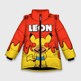 Зимняя куртка для девочек 3D с принтом Brawl Stars Leon Pikachu в Белгороде, ткань верха — 100% полиэстер; подклад — 100% полиэстер, утеплитель — 100% полиэстер. | длина ниже бедра, удлиненная спинка, воротник стойка и отстегивающийся капюшон. Есть боковые карманы с листочкой на кнопках, утяжки по низу изделия и внутренний карман на молнии. 

Предусмотрены светоотражающий принт на спинке, радужный светоотражающий элемент на пуллере молнии и на резинке для утяжки. | brawl stars | pikachu | взлом brawl stars | леон brawl stars | пикачу | сервера brawl stars | скачать brawl stars | скачать бесплатно brawl stars