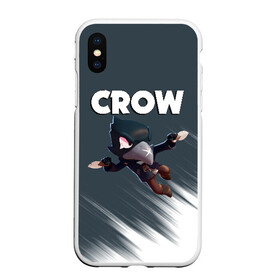 Чехол для iPhone XS Max матовый с принтом BRAWL STARS CROW в Белгороде, Силикон | Область печати: задняя сторона чехла, без боковых панелей | brawl stars | bull | colt | crow | leon | stars | берли | бо | брок | ворон | джесси | динамайк | дэррил | кольт | леон | мортис | нита | пайпер | пенни | поко | пэм | рикошет | спайк | фрэнк | шелли | эль примо