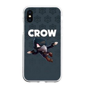 Чехол для iPhone XS Max матовый с принтом BRAWL STARS CROW в Белгороде, Силикон | Область печати: задняя сторона чехла, без боковых панелей | brawl stars | bull | colt | crow | leon | stars | берли | бо | брок | ворон | джесси | динамайк | дэррил | кольт | леон | мортис | нита | пайпер | пенни | поко | пэм | рикошет | спайк | фрэнк | шелли | эль примо