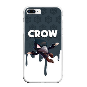 Чехол для iPhone 7Plus/8 Plus матовый с принтом BRAWL STARS CROW в Белгороде, Силикон | Область печати: задняя сторона чехла, без боковых панелей | brawl stars | bull | colt | crow | leon | stars | берли | бо | брок | ворон | джесси | динамайк | дэррил | кольт | леон | мортис | нита | пайпер | пенни | поко | пэм | рикошет | спайк | фрэнк | шелли | эль примо