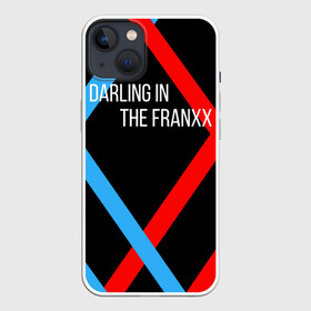 Чехол для iPhone 13 с принтом two XX blue red в Белгороде,  |  | 02 | anime | darling in the franxx | hiro | manga | zero two | аниме | ахегао | любимый во франксе | манга | милый во франксе | ноль два | хиро