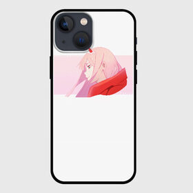 Чехол для iPhone 13 mini с принтом Ноль два профиль в Белгороде,  |  | 02 | anime | darling in the franxx | hiro | manga | zero two | аниме | ахегао | любимый во франксе | манга | милый во франксе | ноль два | хиро