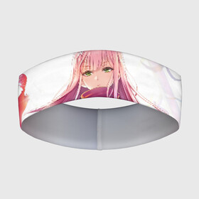 Повязка на голову 3D с принтом Ноль два арт в Белгороде,  |  | 02 | anime | darling in the franxx | hiro | manga | zero two | аниме | ахегао | любимый во франксе | манга | милый во франксе | ноль два | хиро