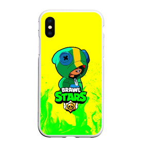 Чехол для iPhone XS Max матовый с принтом Brawl Stars LEON в Белгороде, Силикон | Область печати: задняя сторона чехла, без боковых панелей | brawl | brawl stars | crow | leon | stars | бравл | бравл старс | браво старс | игра | компьютерная | кров | леон | онлайн | старс