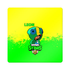 Магнит виниловый Квадрат с принтом Brawl Stars LEON в Белгороде, полимерный материал с магнитным слоем | размер 9*9 см, закругленные углы | brawl | brawl stars | crow | leon | stars | бравл | бравл старс | браво старс | игра | компьютерная | кров | леон | онлайн | старс