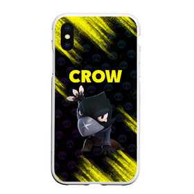 Чехол для iPhone XS Max матовый с принтом Brawl Stars CROW в Белгороде, Силикон | Область печати: задняя сторона чехла, без боковых панелей | brawl | brawl stars | crow | leon | stars | бравл | бравл старс | браво старс | игра | компьютерная | кров | леон | онлайн | старс